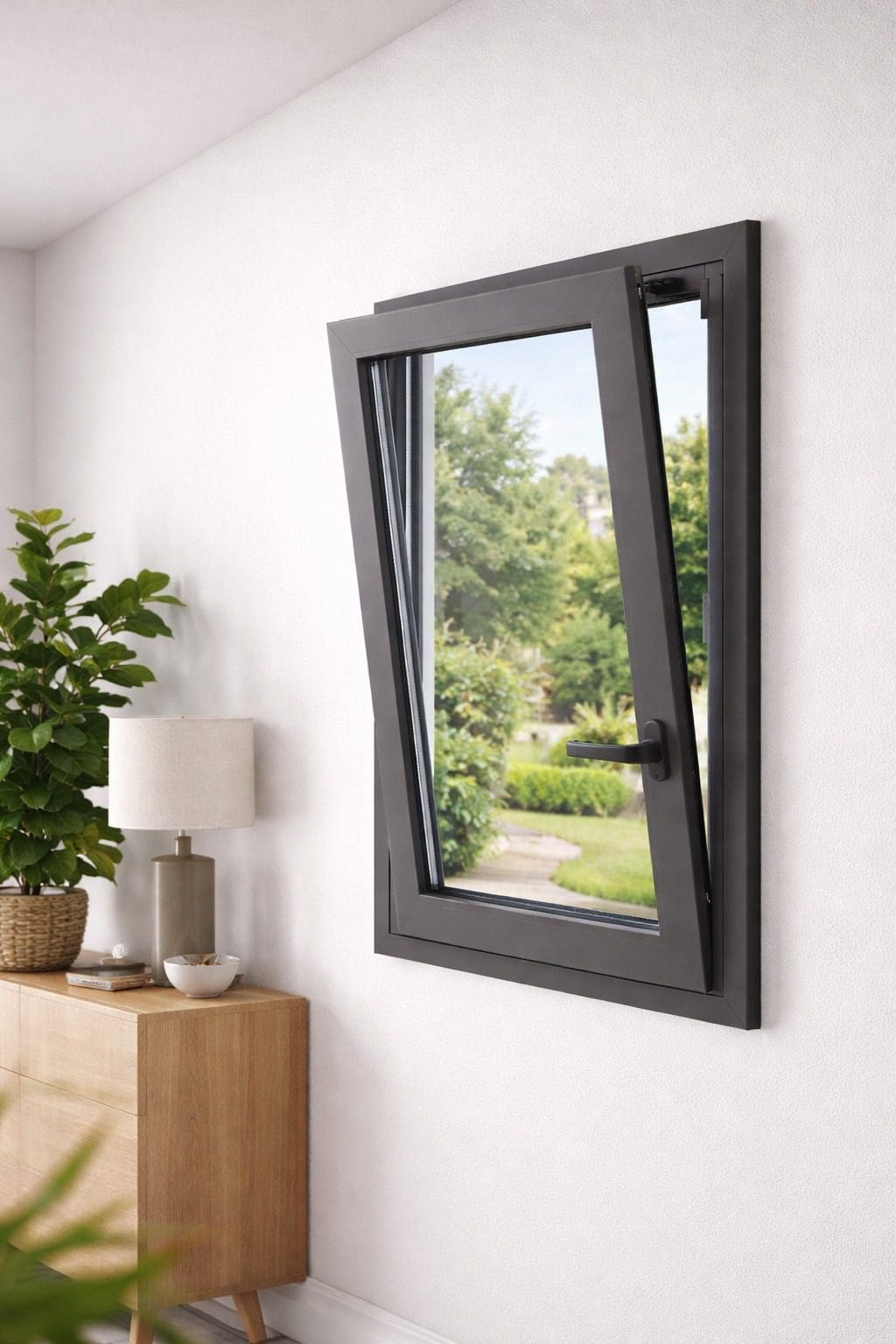 ventana antibalas proyectante