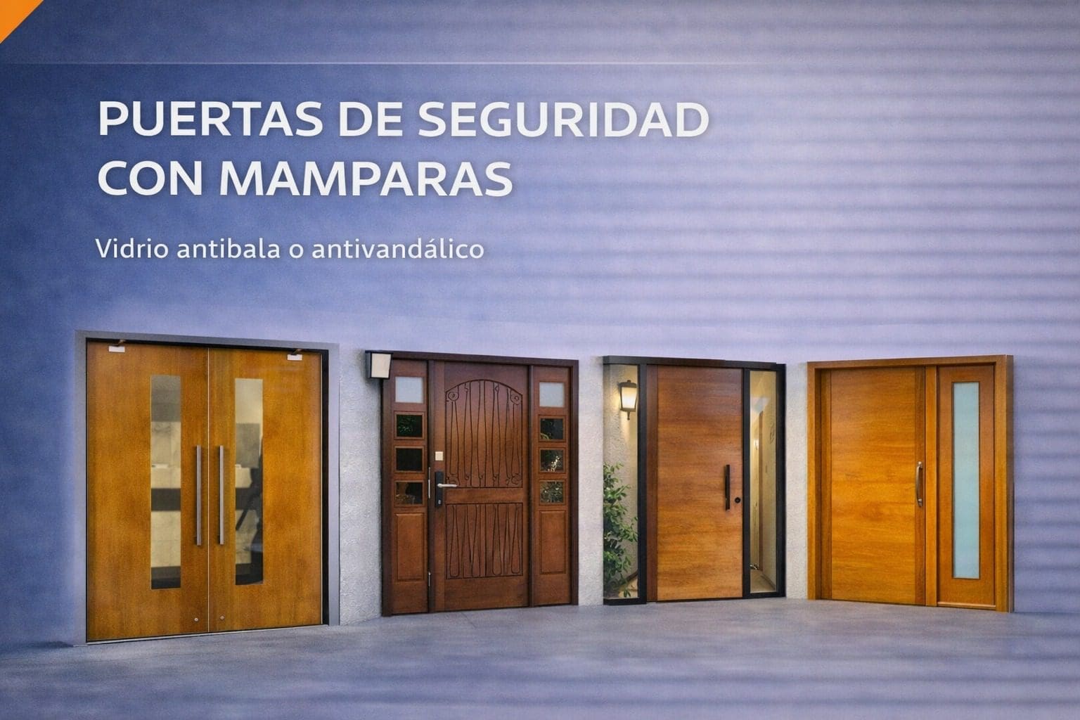 puertas blindadas con mamparas